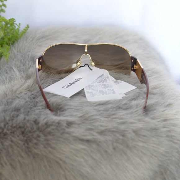 Authentic CHANEL Tort. Shell/Brown Sunglasses 4154 main image 4